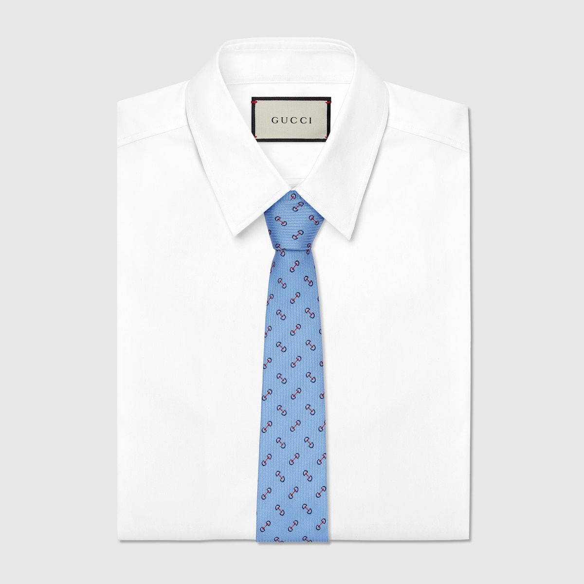 Horsebit silk jacquard tie - 2