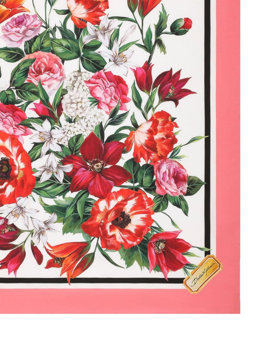 SILK TWILL FLORAL PRINT SCARF - 2
