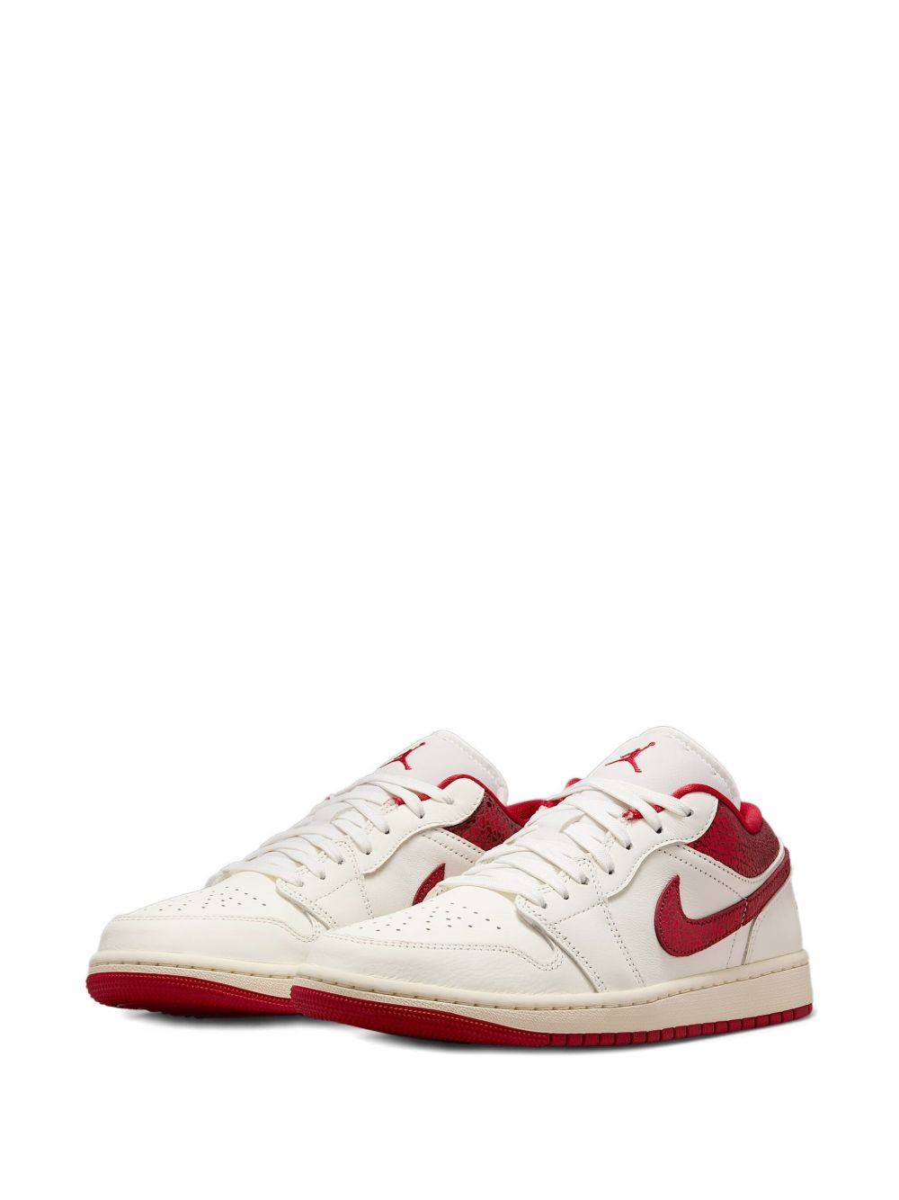 low-top leather trainers - 2