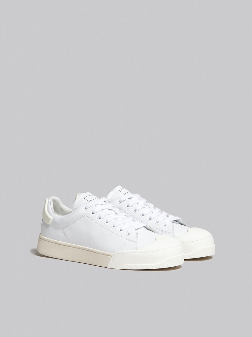 DADA BUMPER SNEAKER IN WHITE LEATHER - 2