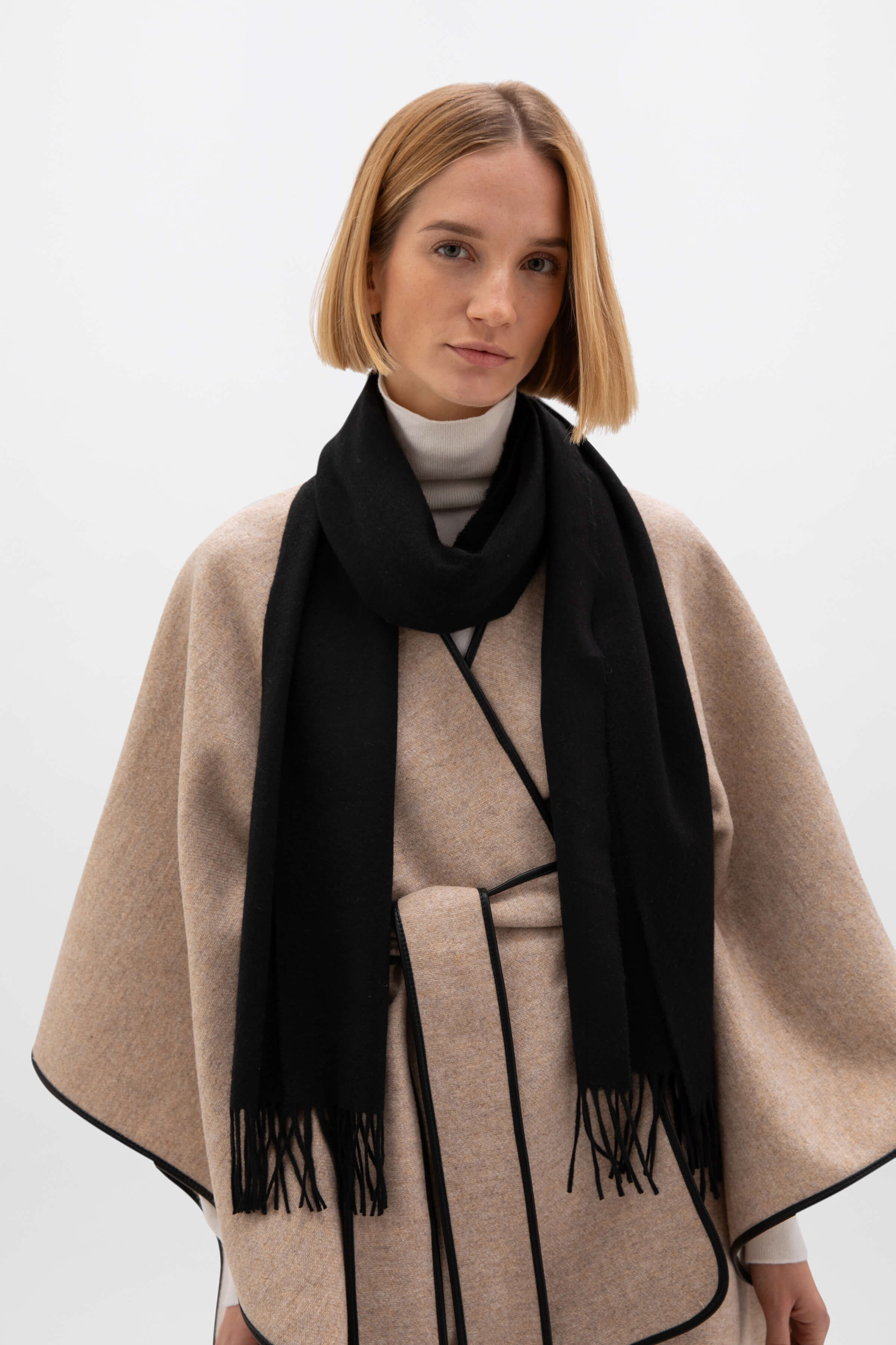 Wide Cashmere Scarf - 2