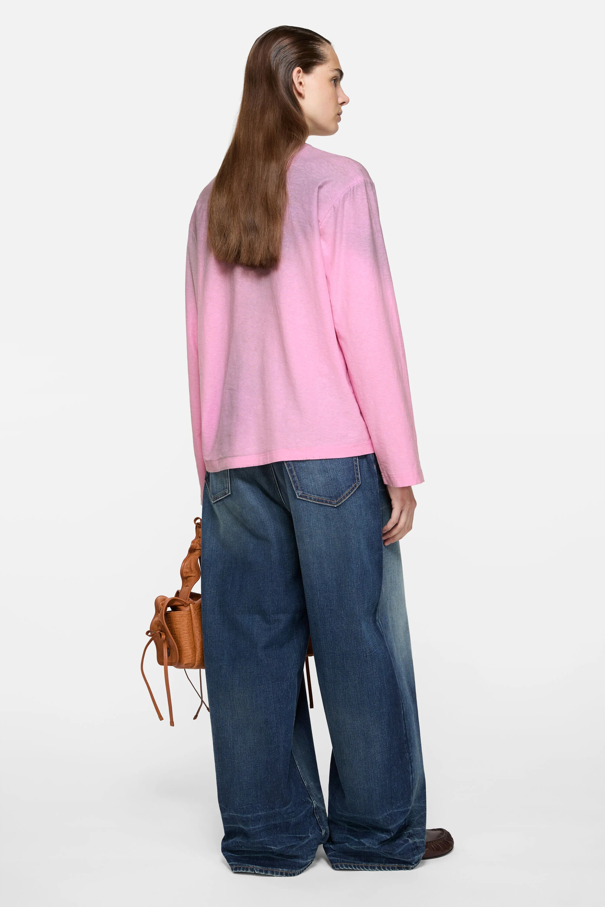 Logo t-shirt - Relaxed fit - Cotton candy pink - 3
