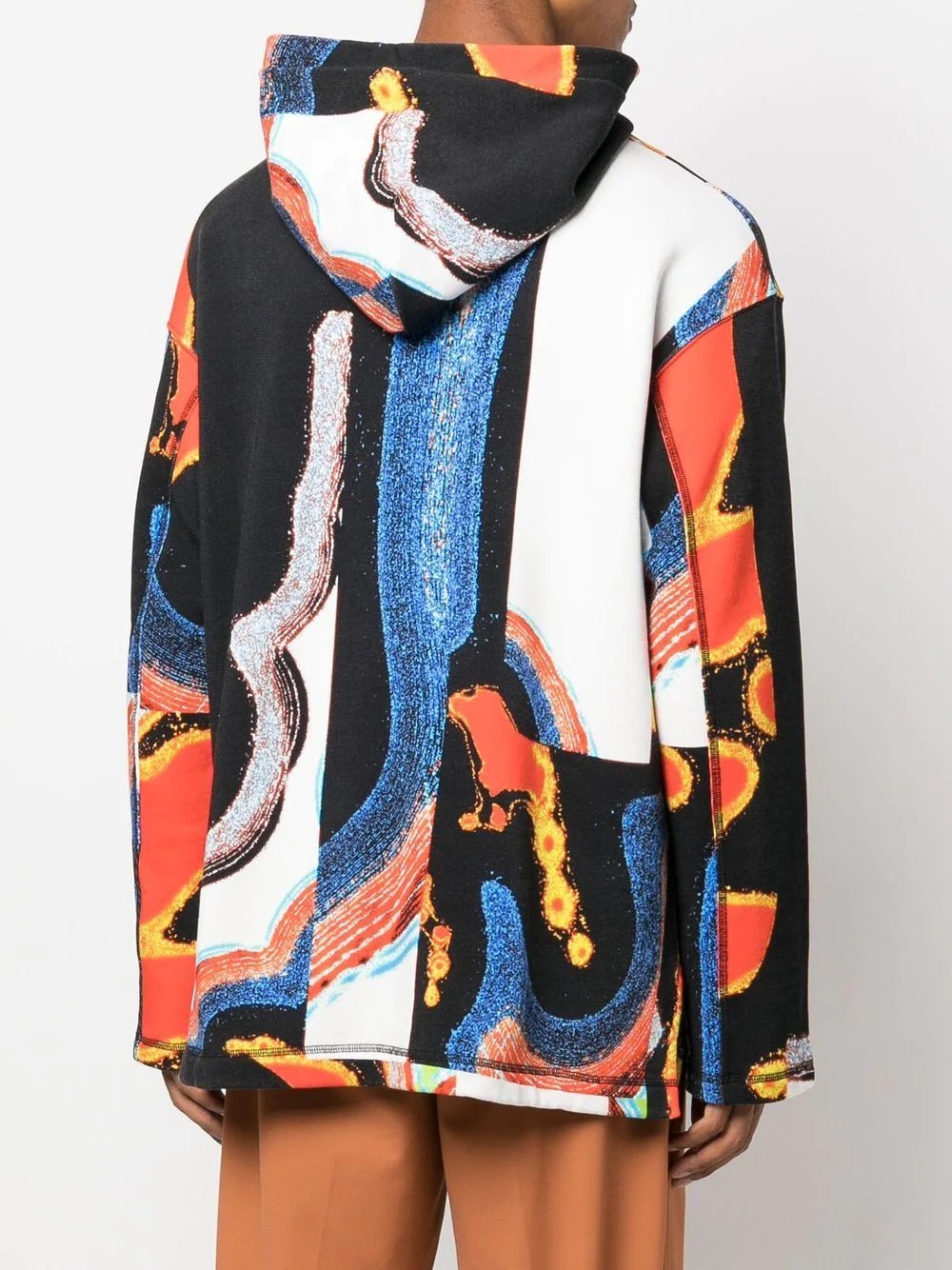 abstract-print hoodie - 4