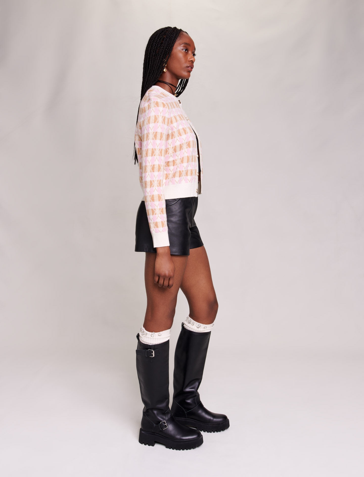 Checked cardigan - 4