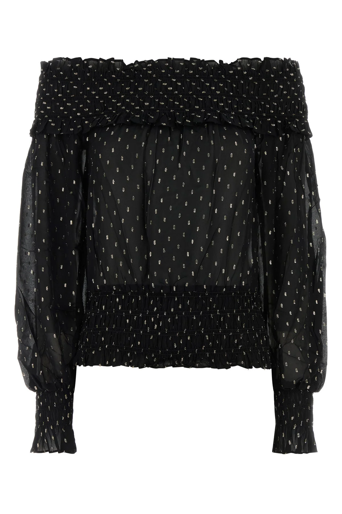 Two-tone chiffon top - 1