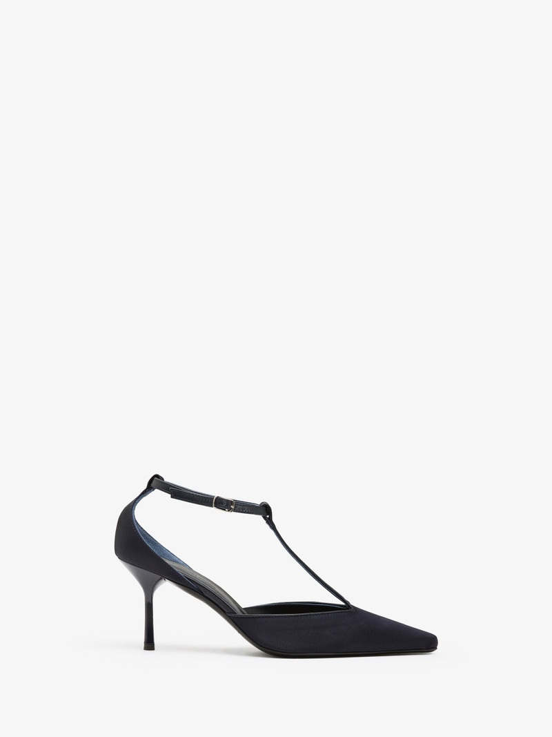 T-Bar Satin Heel 1