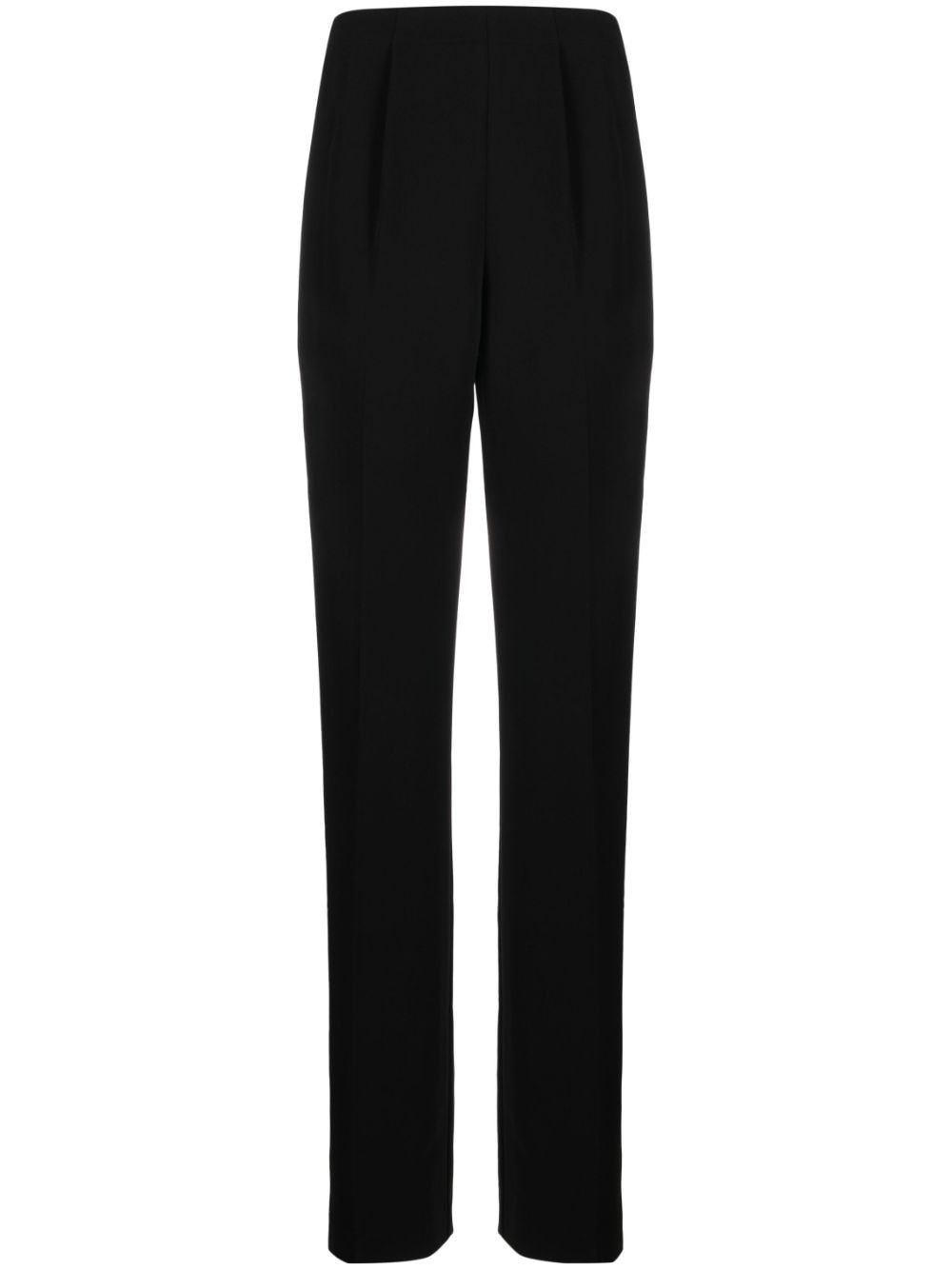 Cady high-rise pleated trousers - 1