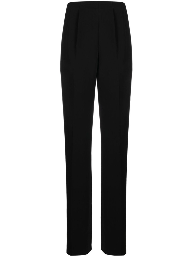 Cady high-rise pleated trousers 1