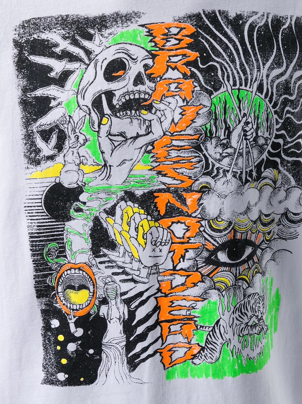 sketched graphic T-shirt - 5