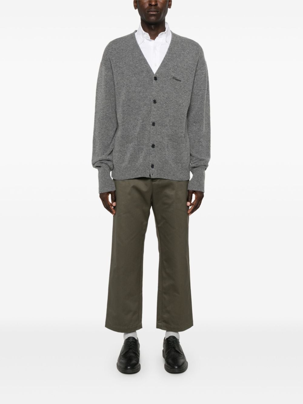 RWB-stripe straight-leg trousers - 2