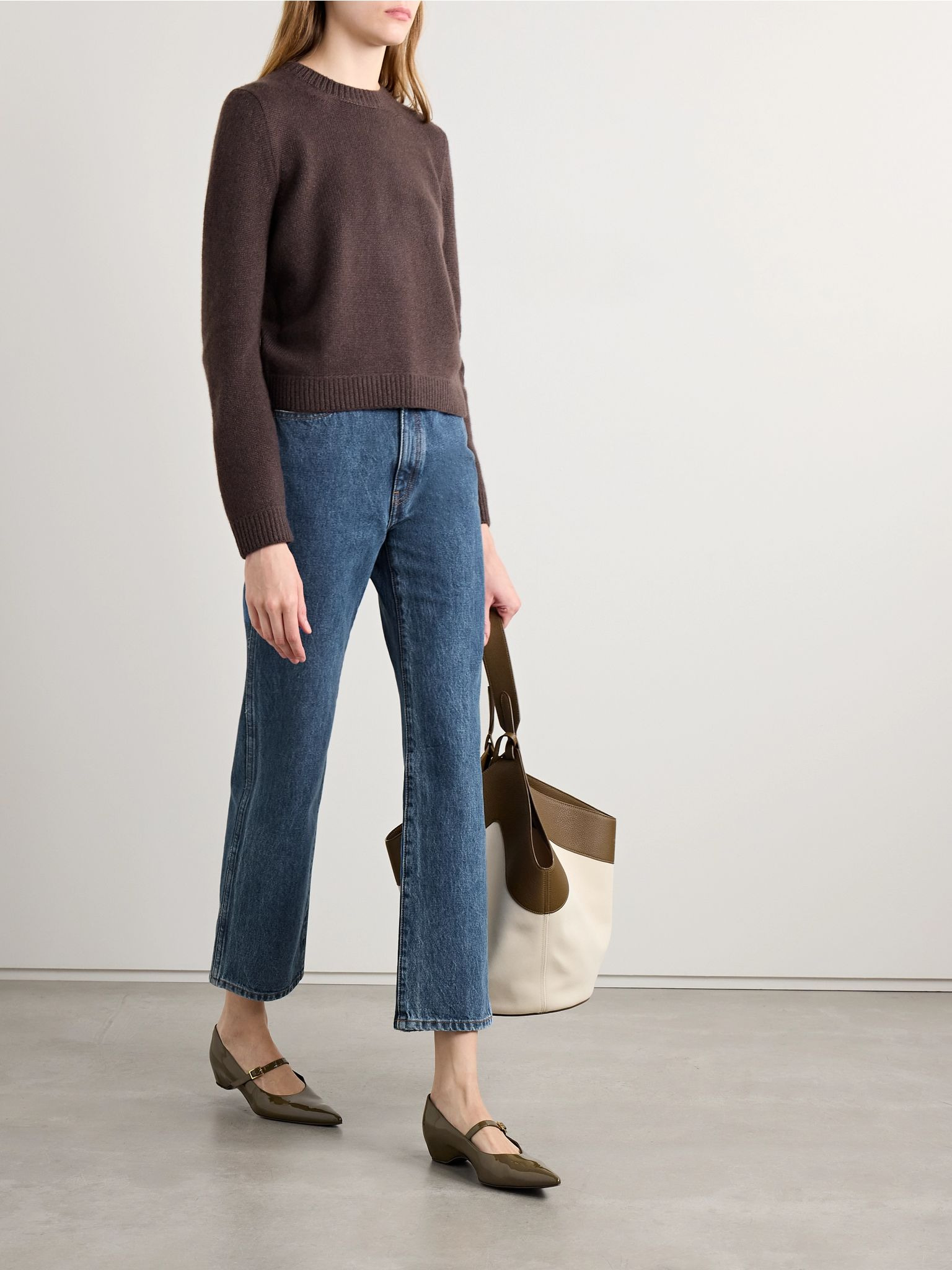 Abigail cropped high-rise straight-leg jeans Blue - 2