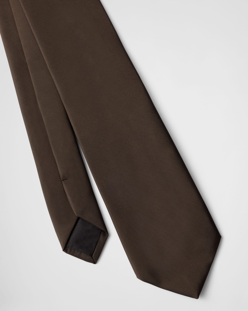 Re-Nylon gabardine tie 3