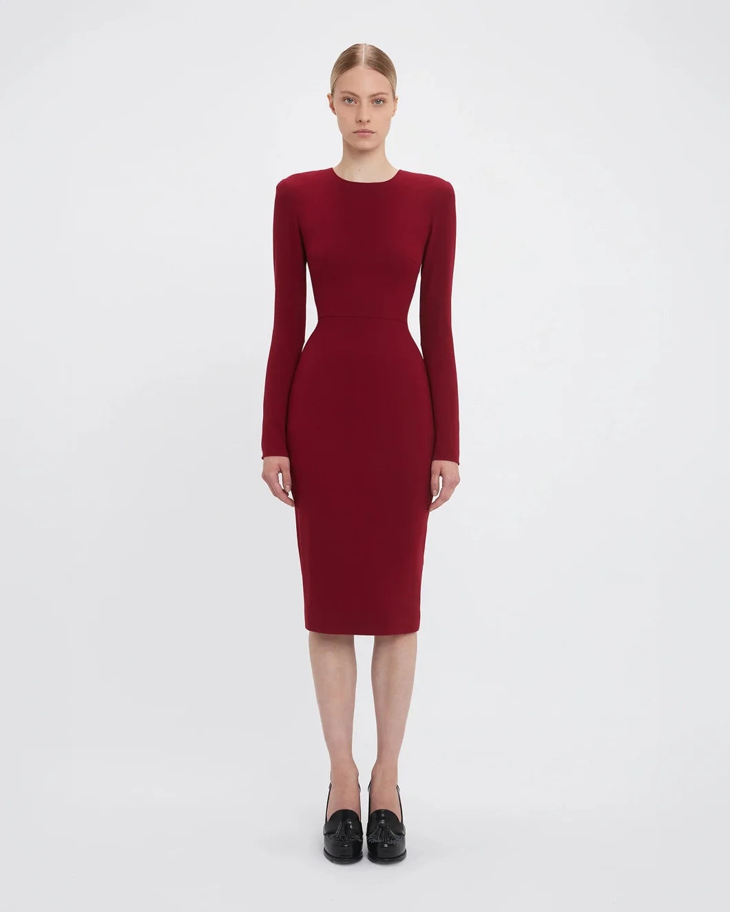 LONG SLEEVE T-SHIRT FITTED DRESS - 2