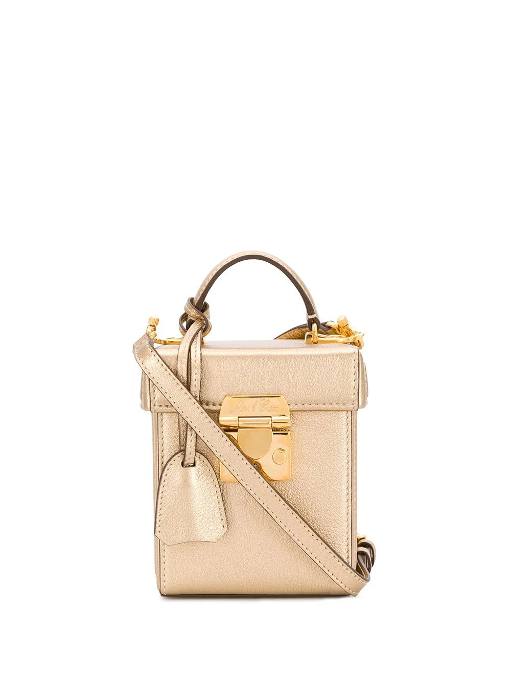 stitching detail mini tote bag - 1