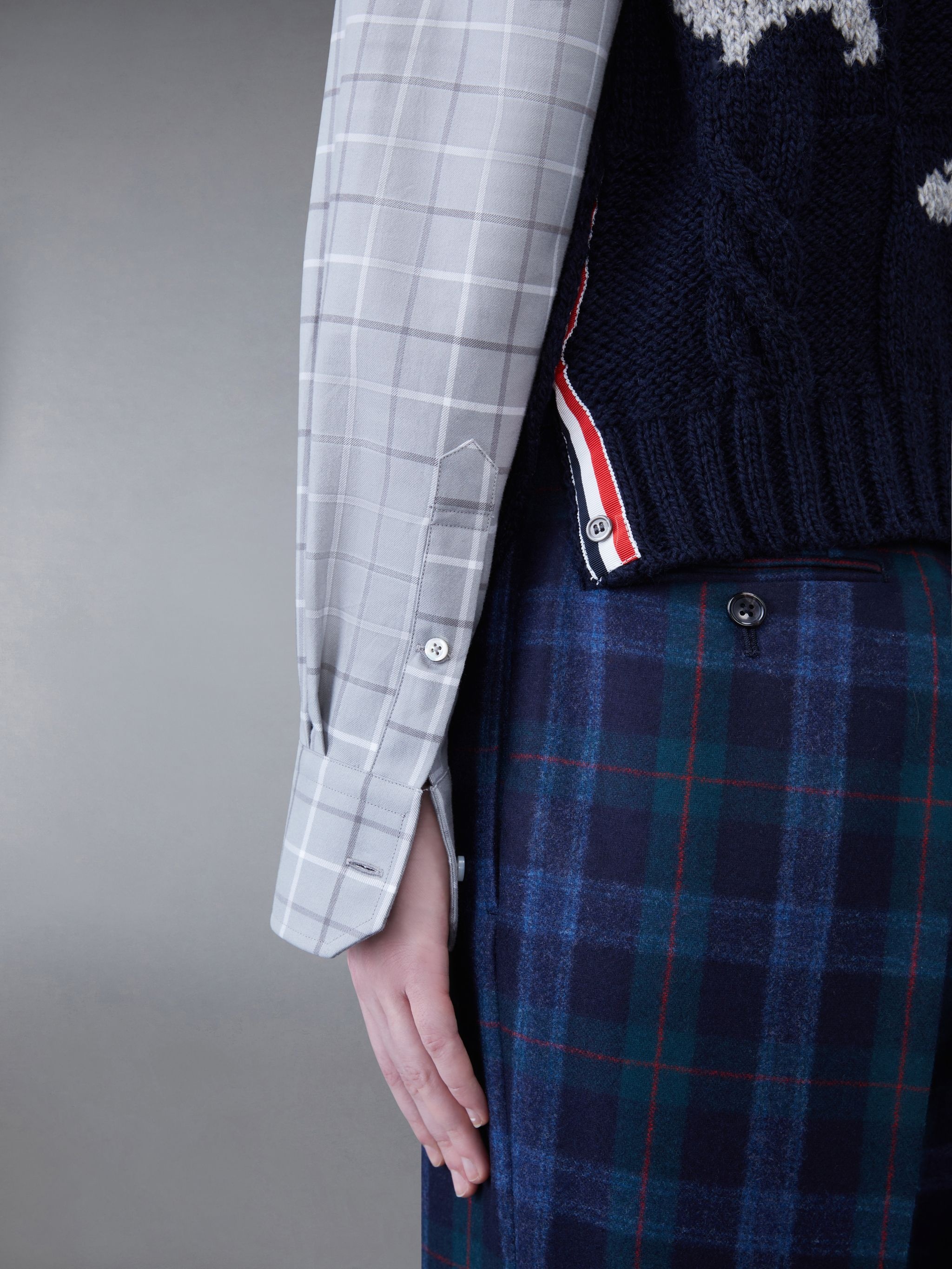 Donegal Check Hector Crew Neck Shell Top - 6