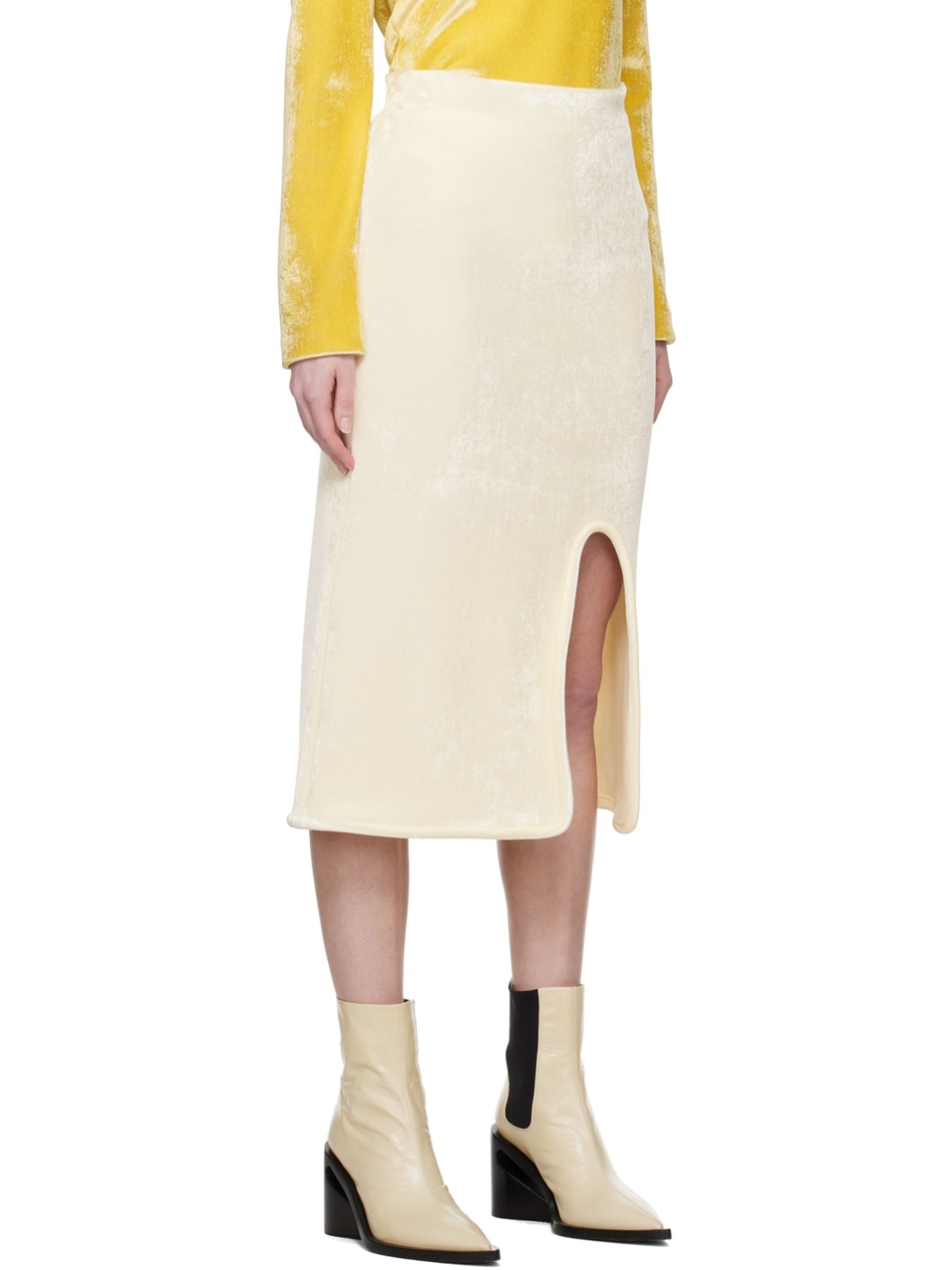 Off-White Slit Midi Skirt - 2