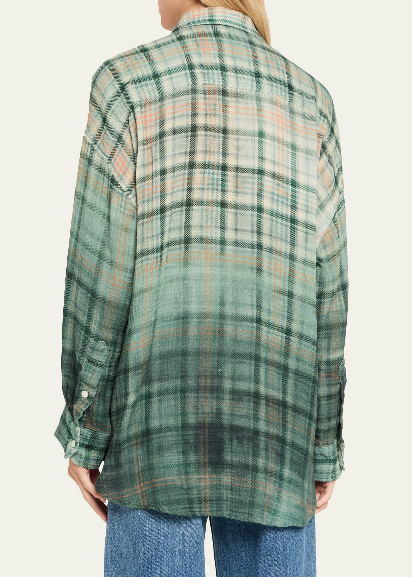Plaid Long-Sleeve Work Shirt - 3