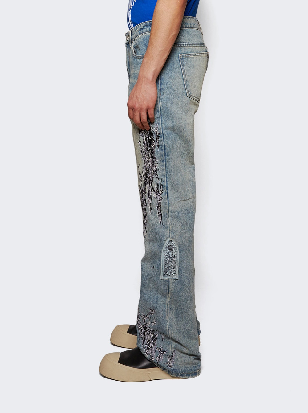 Scratched Denim Blue - 3