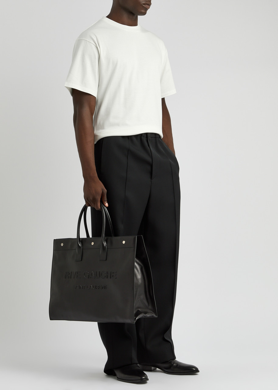 Saint Laurent Logo-appliqué Cotton-blend T-shirt - 4
