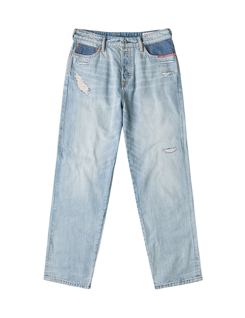 EVISU Daicock Sashiko Patchwork Jeans #2038 outlook