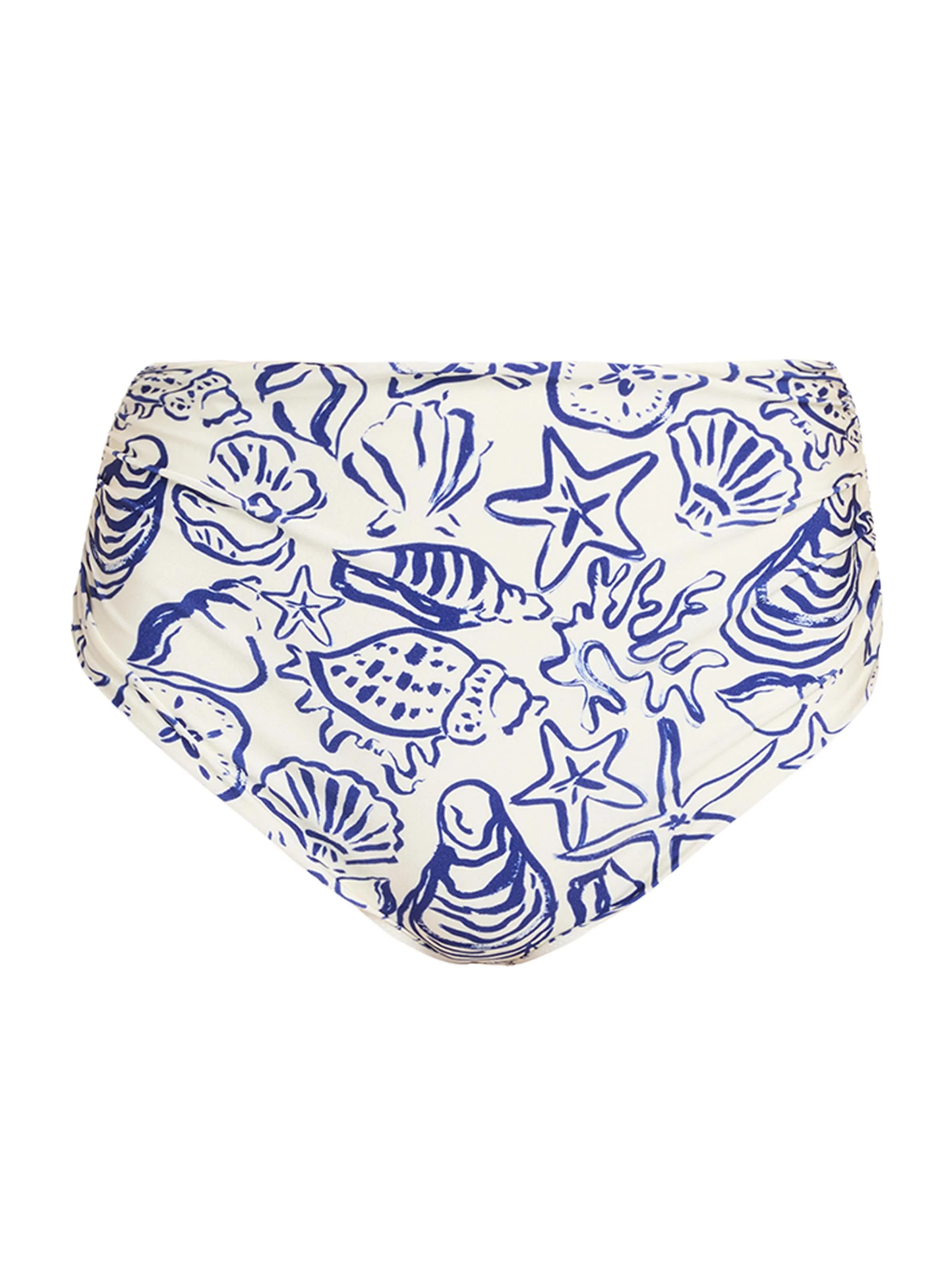 Women's Teya High-Waisted Bikini Bottom - Blueberry Multi - 1