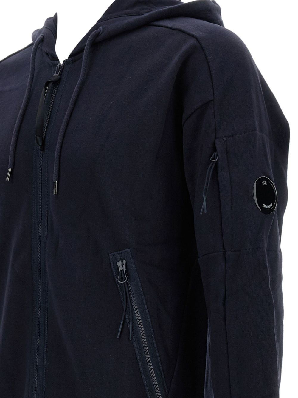 lens-detail zip-up hoodie - 3