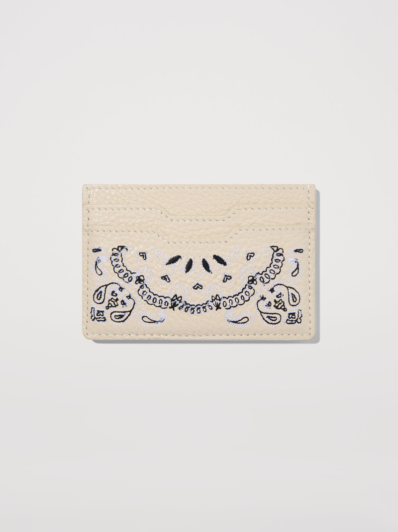 AMIRI BANDANA PEBBLED CARD HOLDER outlook
