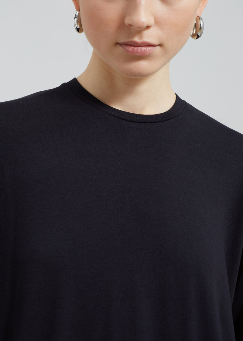 Ella Boxy Tee - Black 6