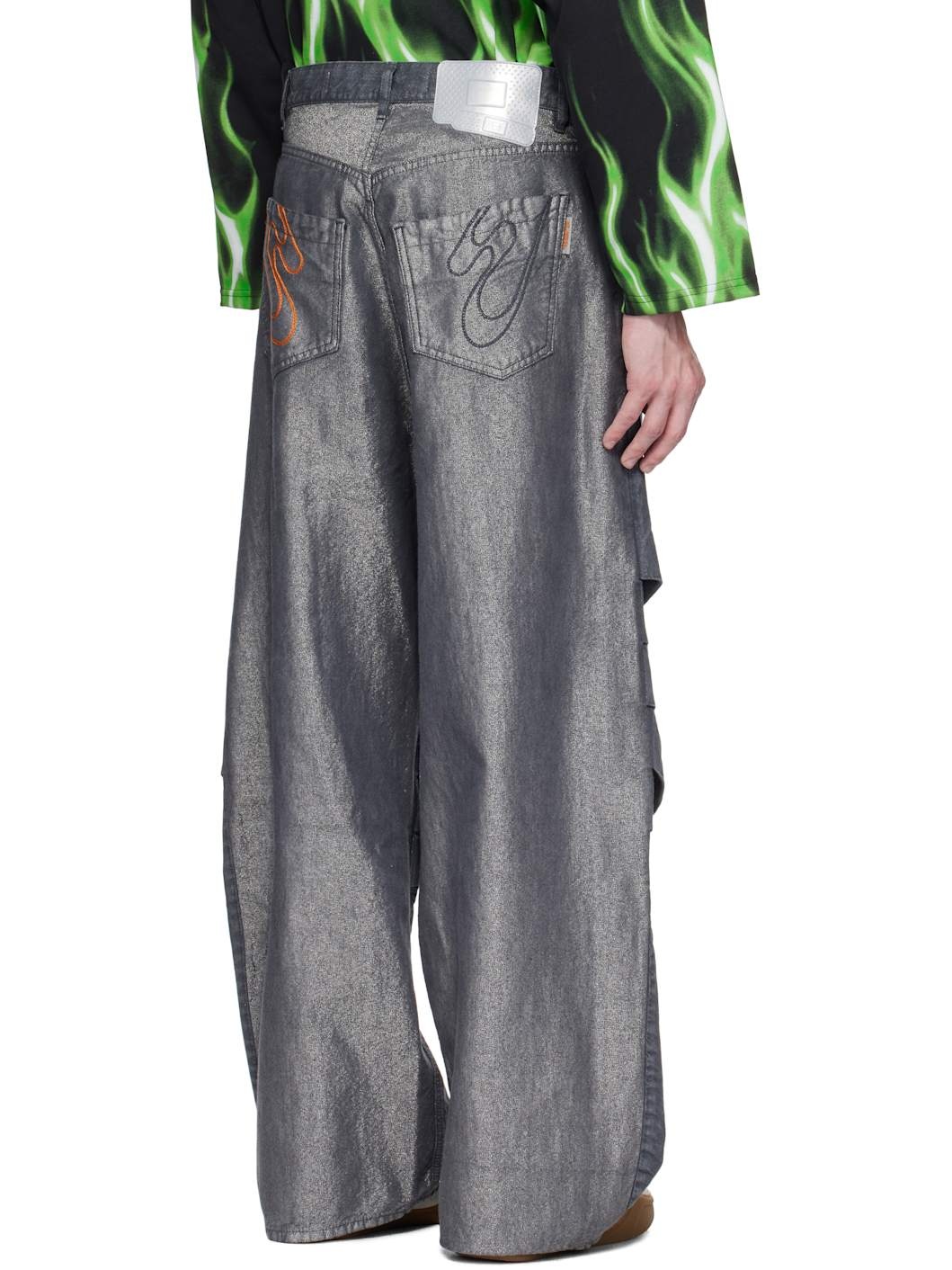 Gray 'Fat Angelo' Jeans - 3