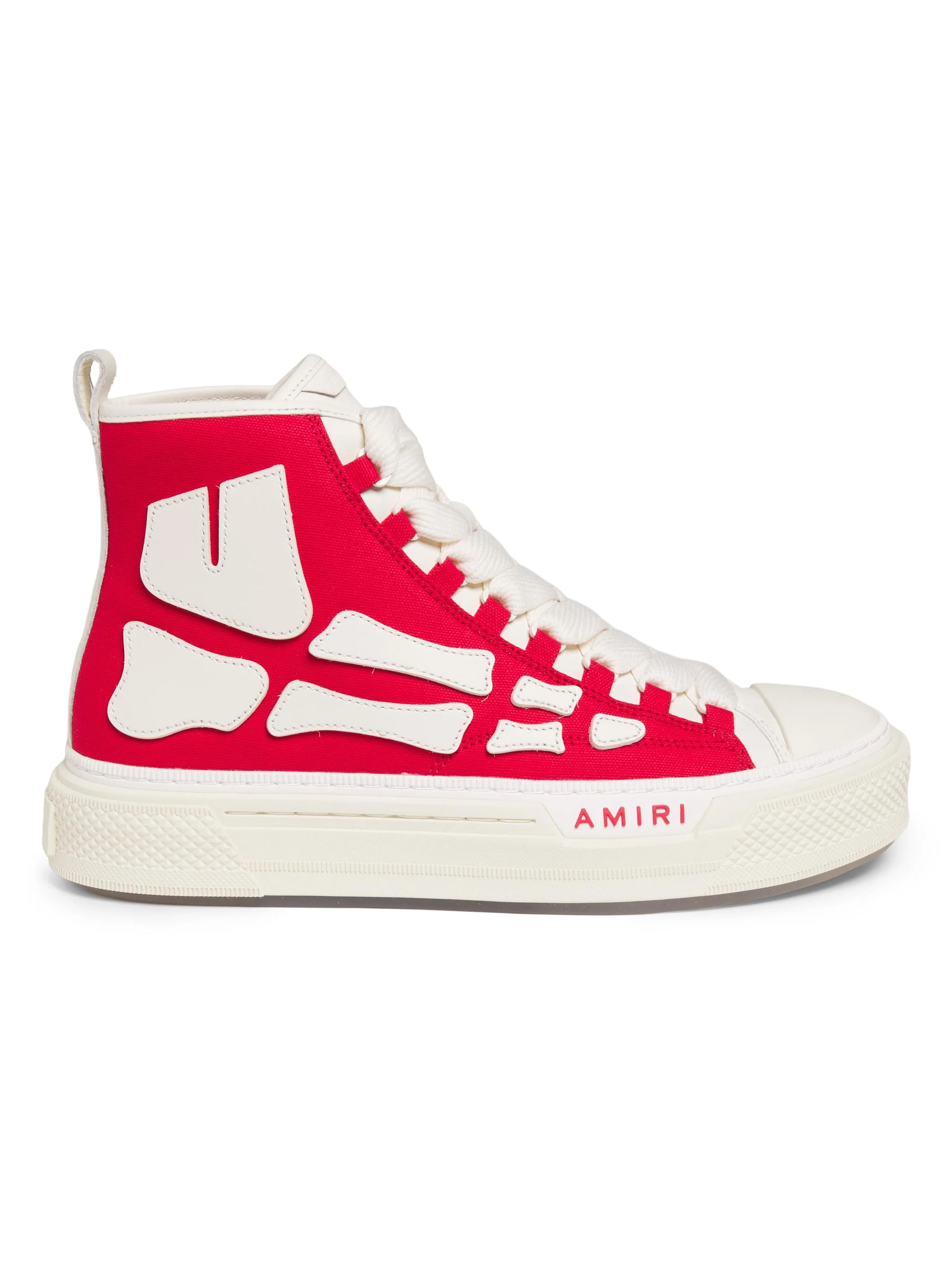 Men's Skel Court High-Top Sneakers - Varsity Red - 1