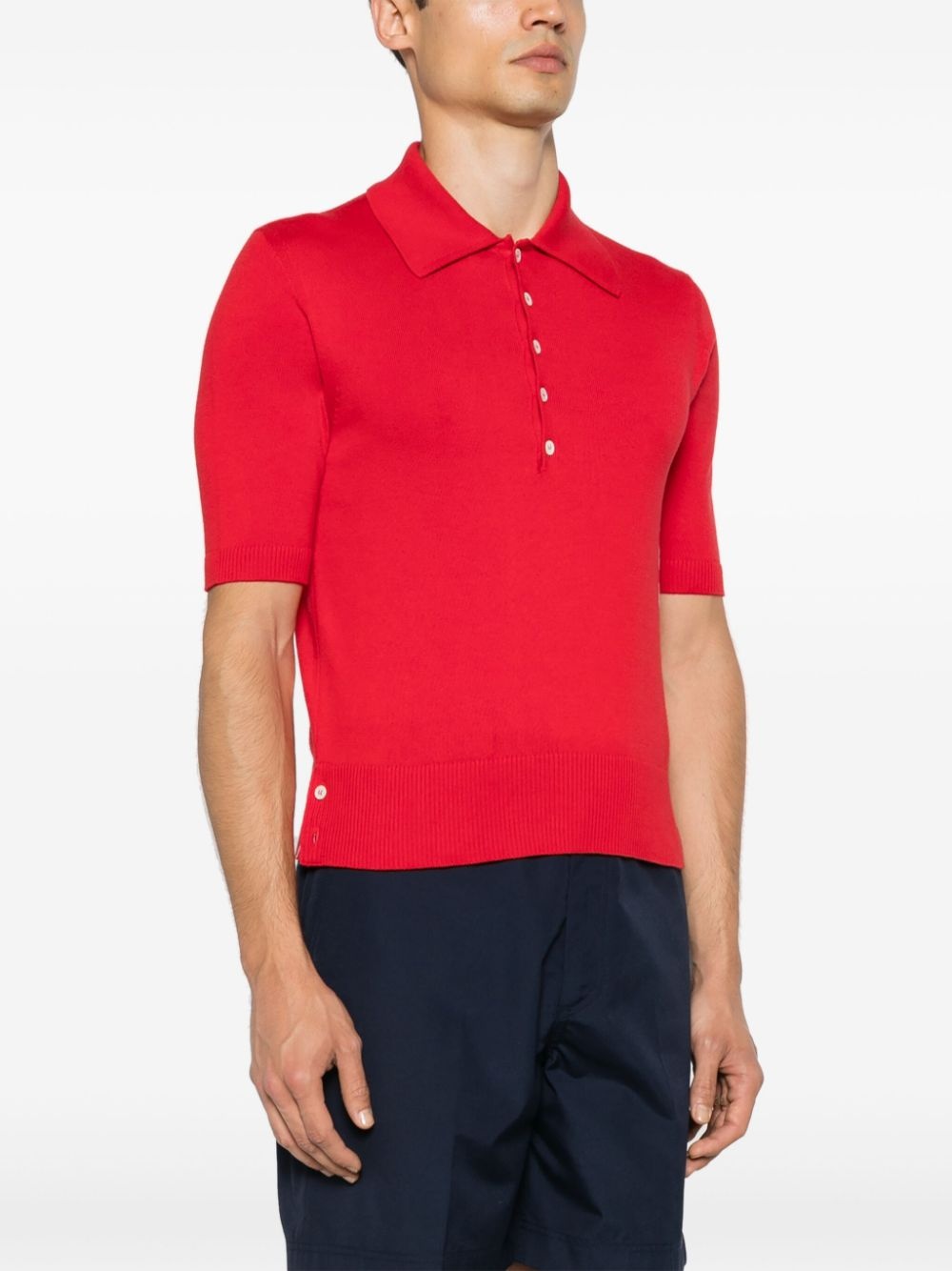 4-Bar knitted polo shirt - 3
