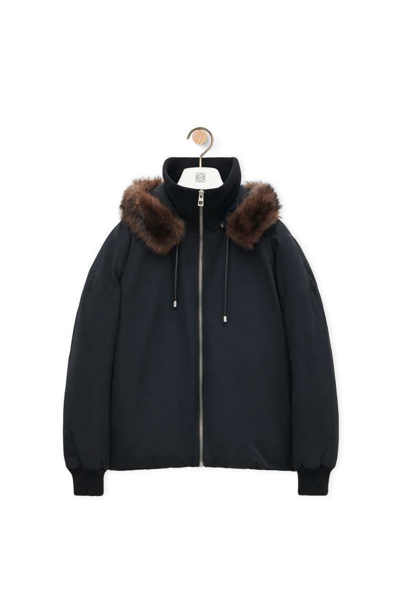 Puffer jacket in technical cotton - 1