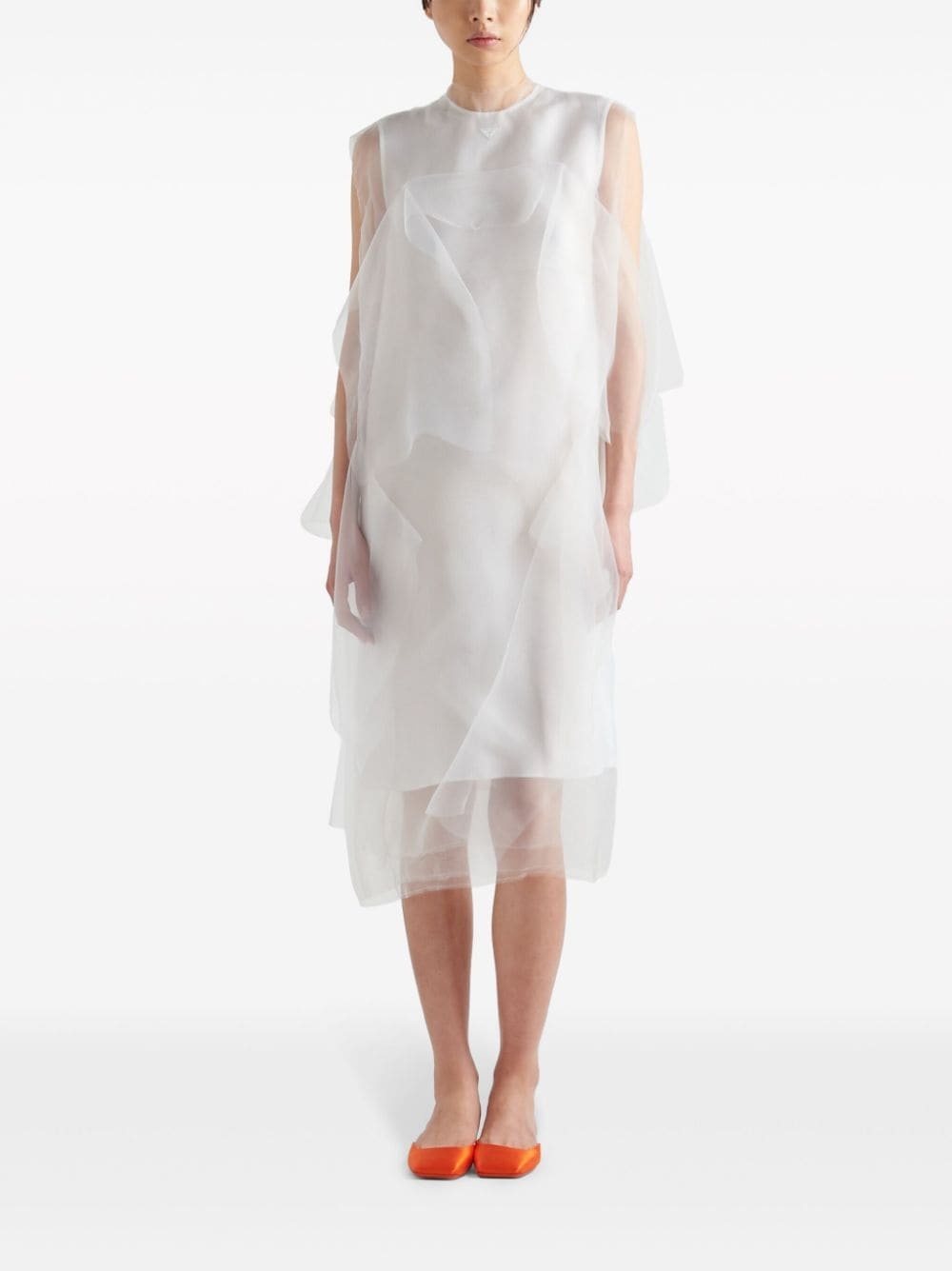 technical voile dress - 2