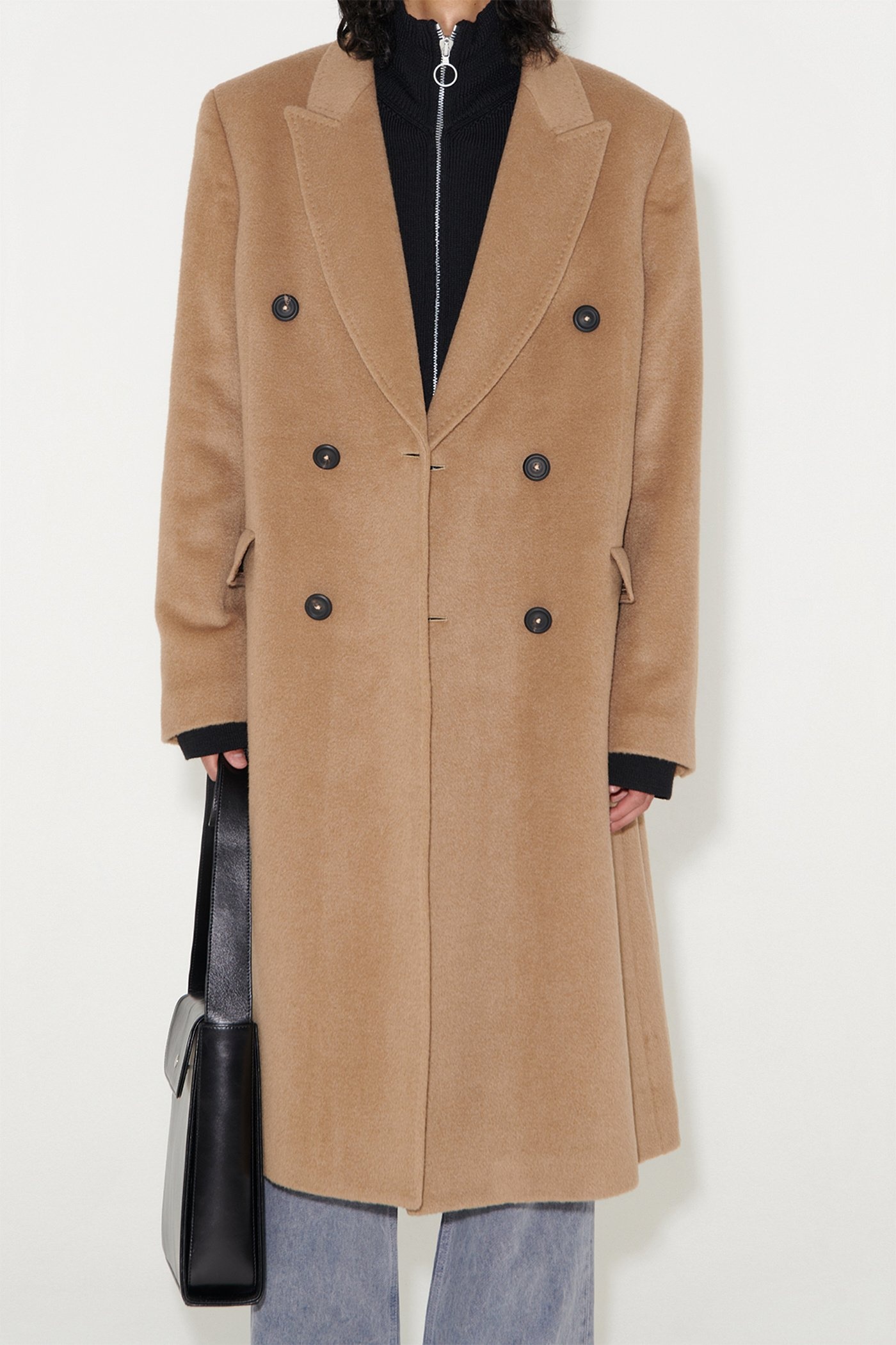Whale Coat Camel Hairy Wool - 4