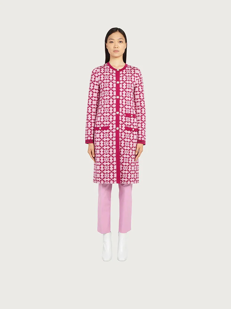 KNITTED GANCINI GALORE COAT - 2