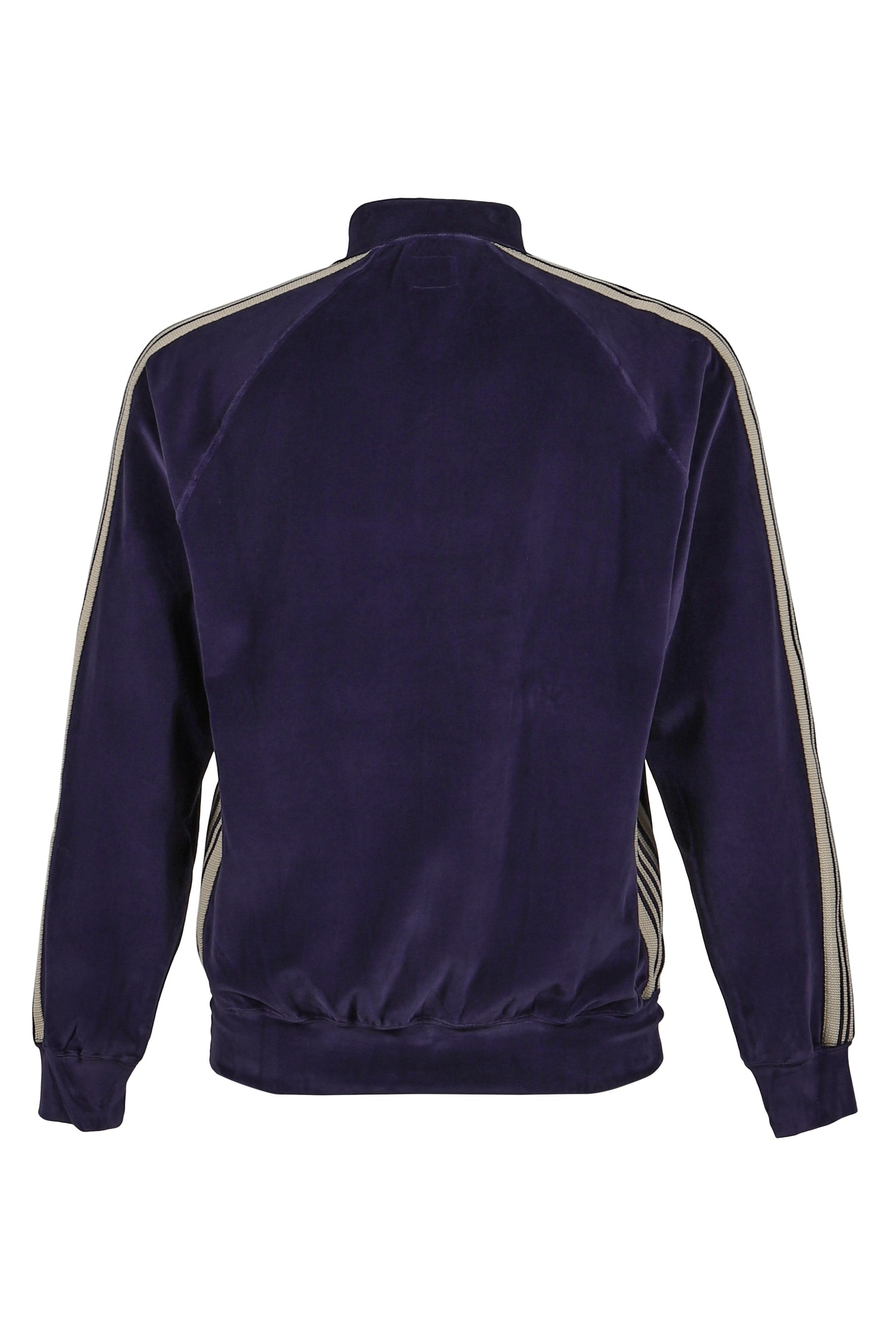 RIB COLLAR TRACK JACKET - C/PE VELOUR / NVY - 6