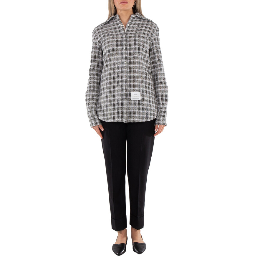 Thom Browne Twill Low Rise Cigarette Trouser - 4