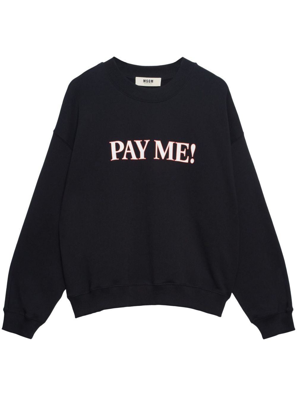slogan-print sweatshirt - 1