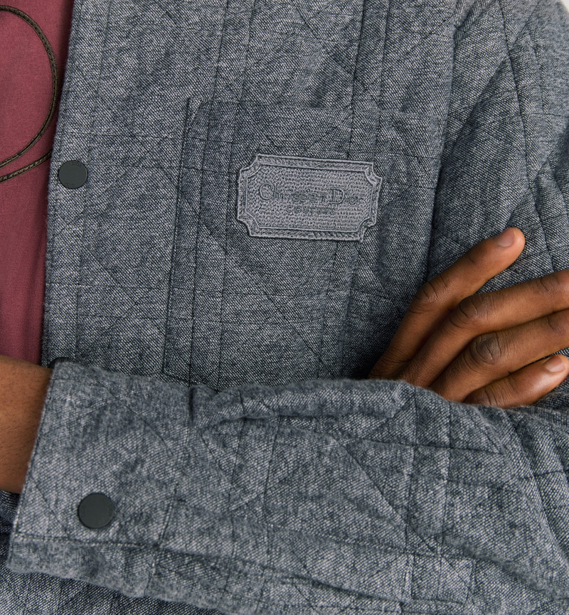 Dior Cannage Overshirt with Christian Dior Couture Embroidery outlook