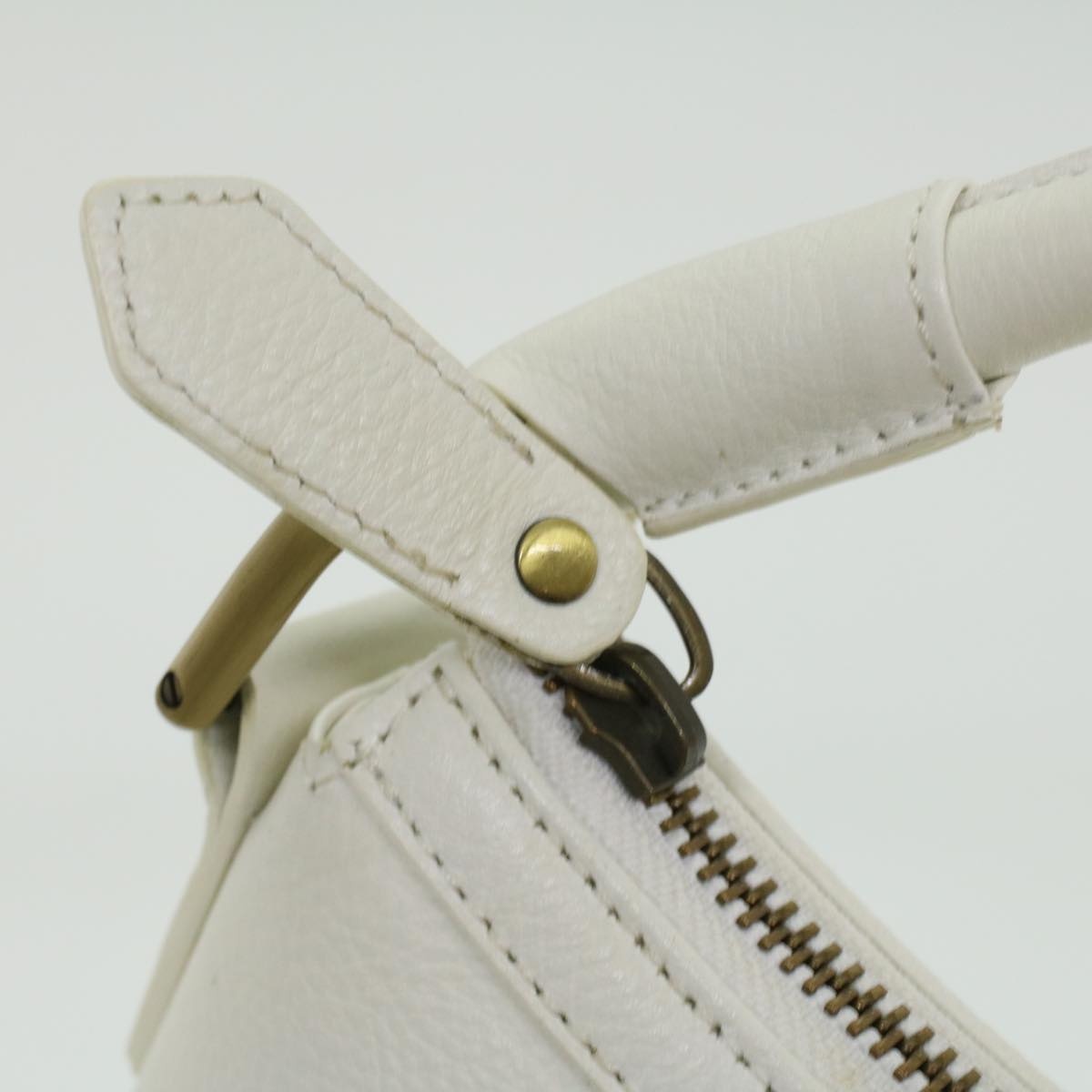 Burberry Shoulder Bag Leather White - 10