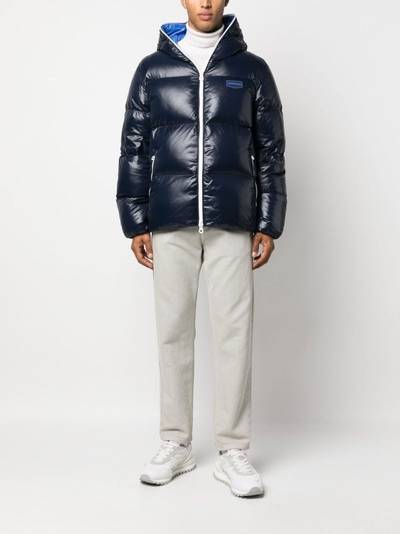 DUVETICA logo-patch feather-down puffer jacket outlook