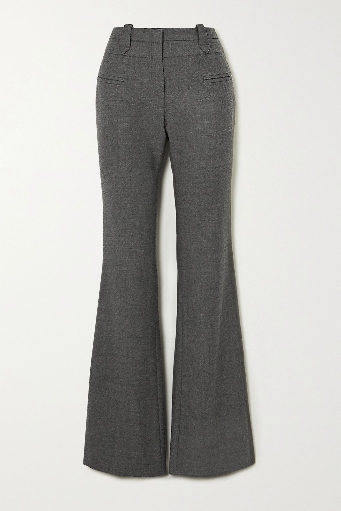 Serge mélange wool-blend bootcut pants - 1