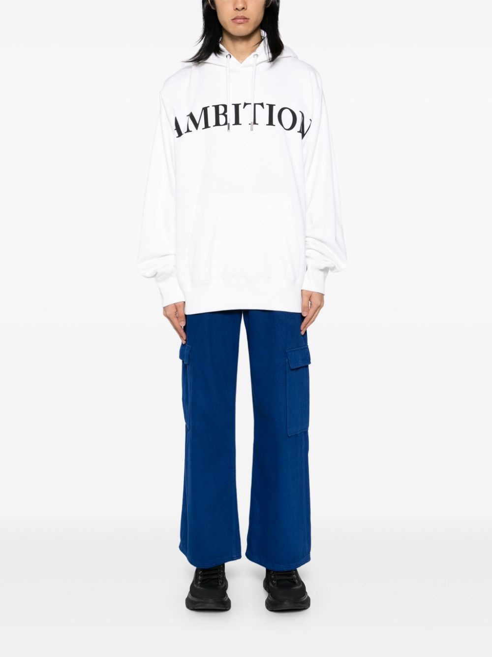 slogan print hoodie - 2