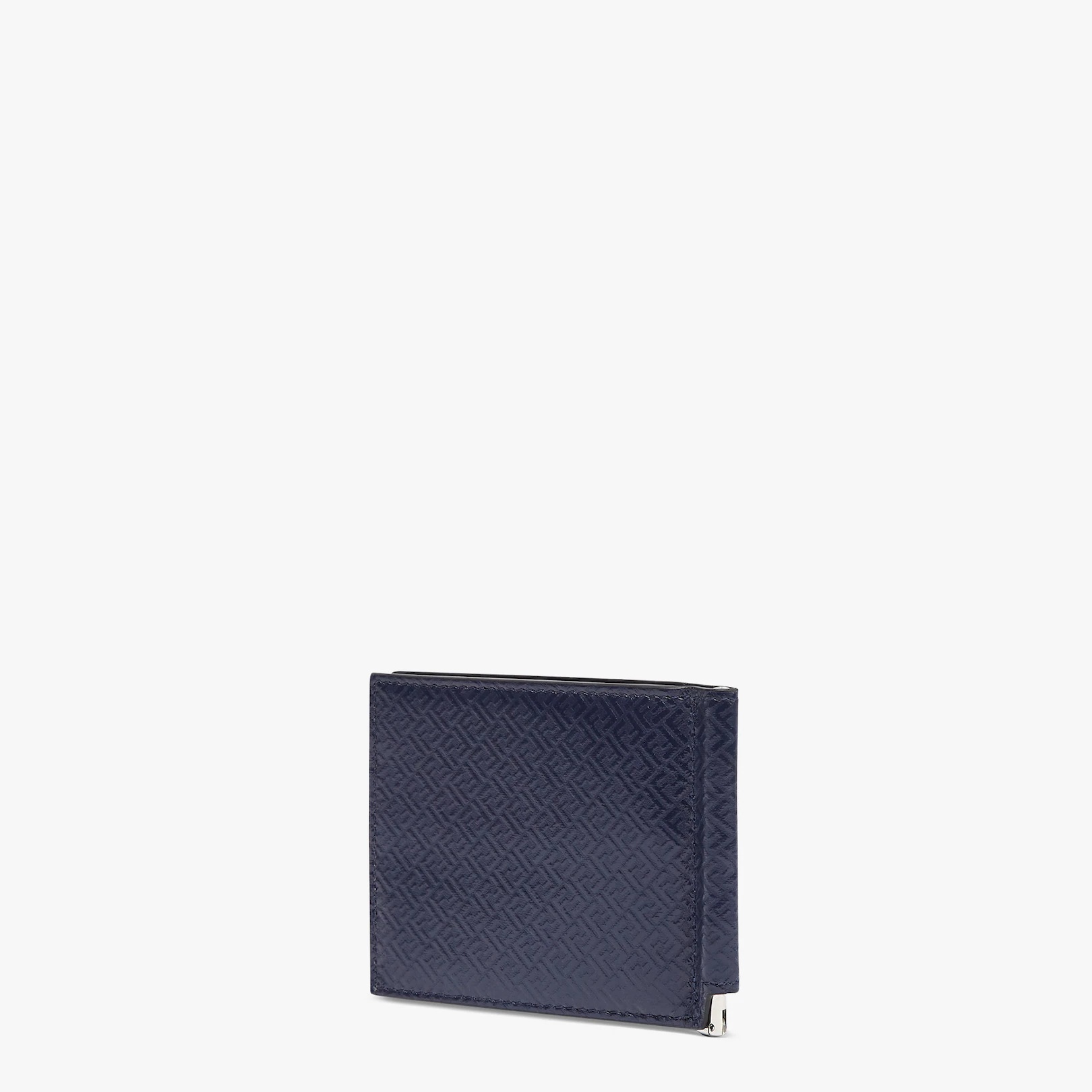 Blue leather money clip - 2