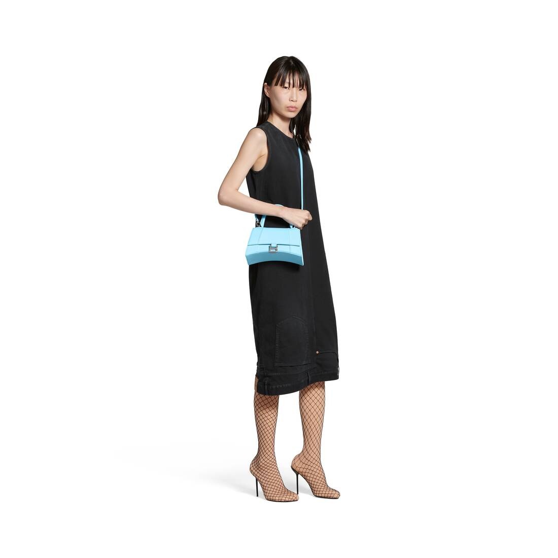 Women's Hourglass Small Handbag Box in Blue - 2