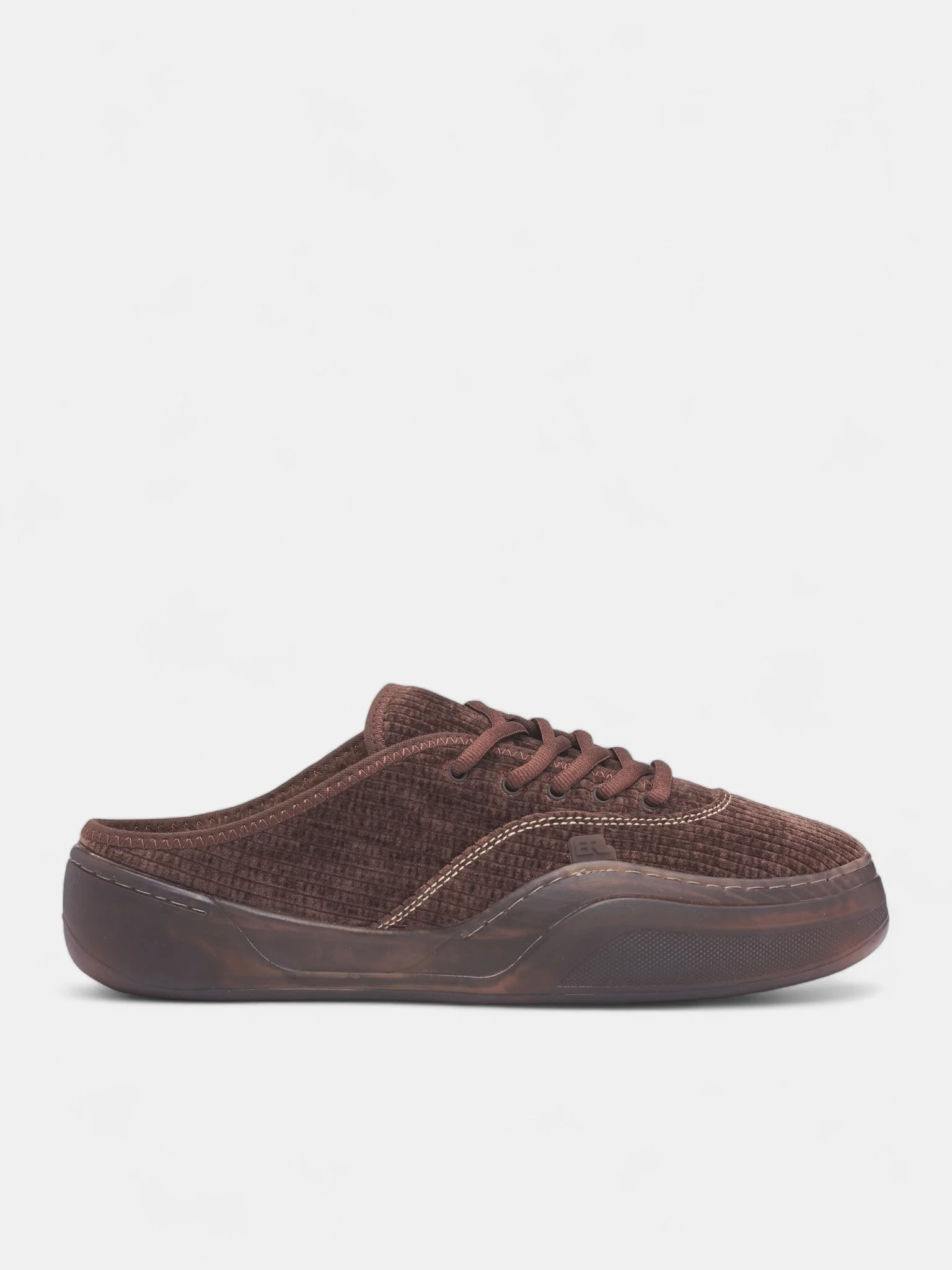 Brown Corduroy Skater Camino Sneakers - 1