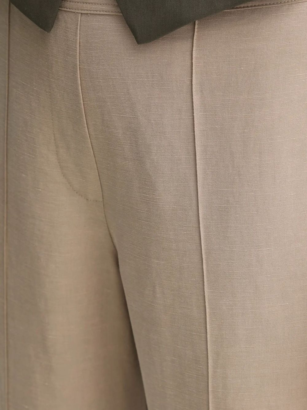 elasticated pleated-front trousers - 3