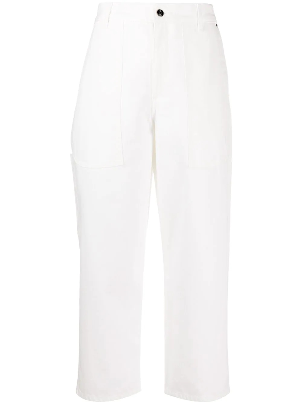 wide-leg cropped trousers  - 1