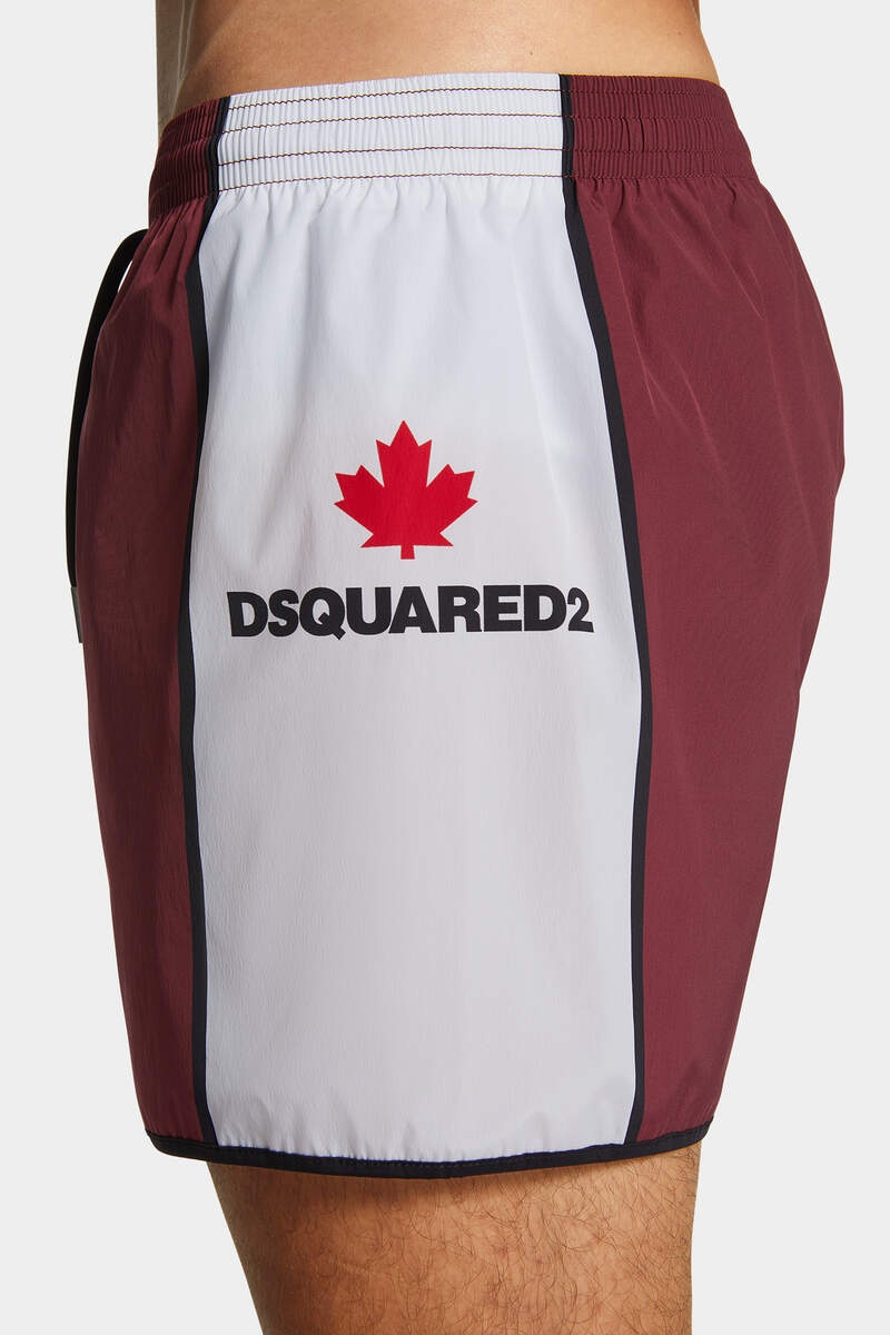 DSQUARED2 BOXEUR MAPLE LEAF MIDI SWIM BOXER - 5