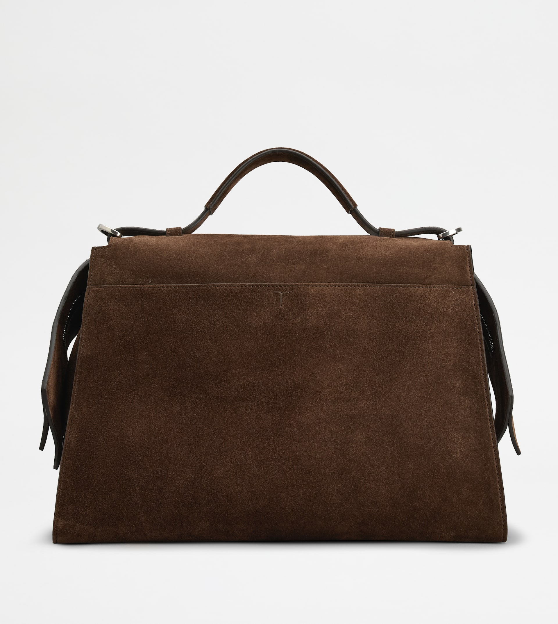 TOD'S WAVE BAG IN SUEDE LARGE - BROWN - 4